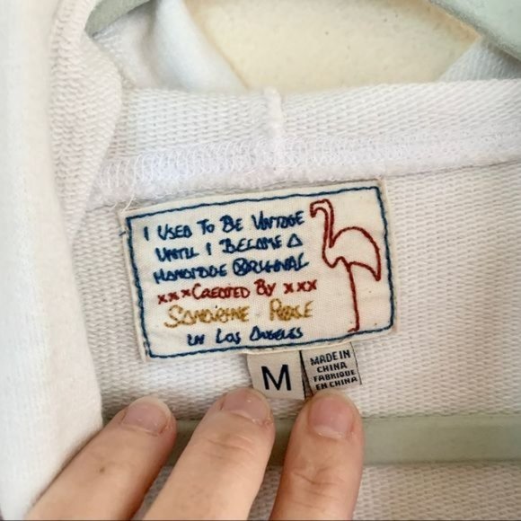 Sandrine Rose Amour Los Angeles Lover Dept. Oversized Embroidered Hoodie Medium - Picture 3 of 7